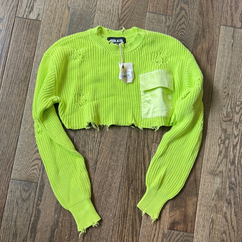 SER.O.YA ROPPED DEVIN SWEATER - Picture 4 of 12